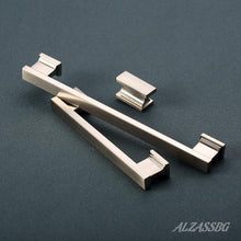 Load image into Gallery viewer, Elegant Zinc Cabinet Pulls with 7 Inch Centers - 10 Pack in Satin Finish
