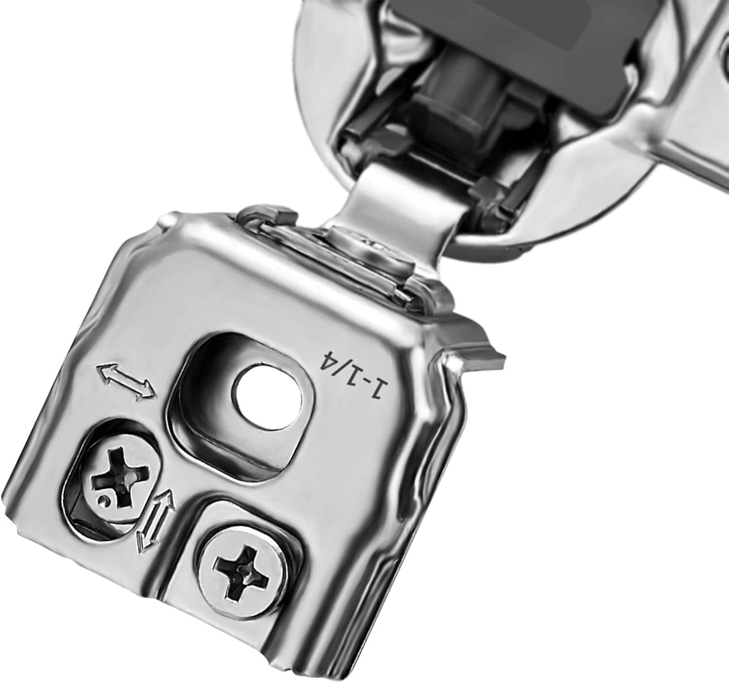 50 Count Self-Closing Satin Nickel Cabinet Hinges - Durable & Easy to Install