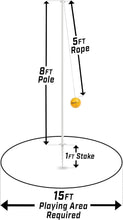 Load image into Gallery viewer, Full-Size Tetherball Game Set with Pole, Rope &amp; Pump for Epic Backyard Fun
