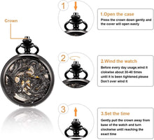 Load image into Gallery viewer, Luxury Dragon &amp; Phoenix Mechanical Pocket Watch - Perfect Gift for Any Occasion
