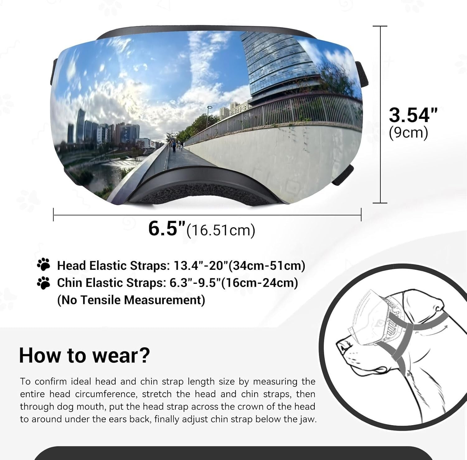 Adjustable UV400 Dog Sunglasses for Medium to Large Breeds - Windproof & Stylish