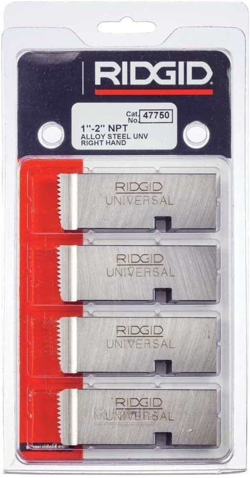 User-Friendly 4 Die Set for 1-2 Inch NPT Pipe Threading - Precision Engineered