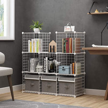 Load image into Gallery viewer, Elegant 9-Cube Wire Storage Organizer - Modern, Sturdy &amp; Versatile Solution