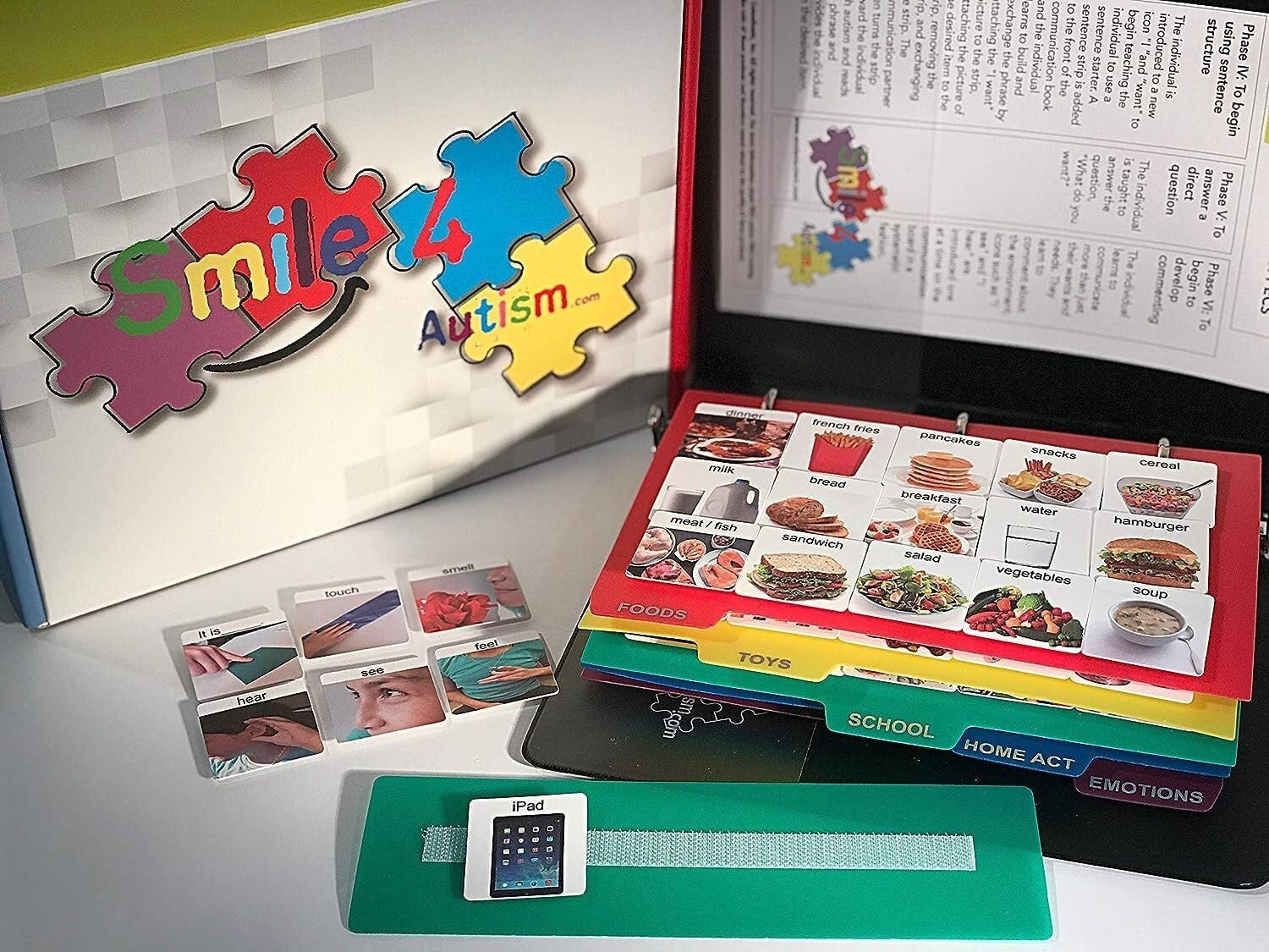 162 ASD Visual Communication Cards - Autism Language and Speech Therapy Book