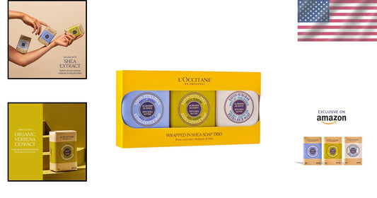 Softening Shea Milk Soap Bar with Lavender & Verbena Scent for All Skin Types