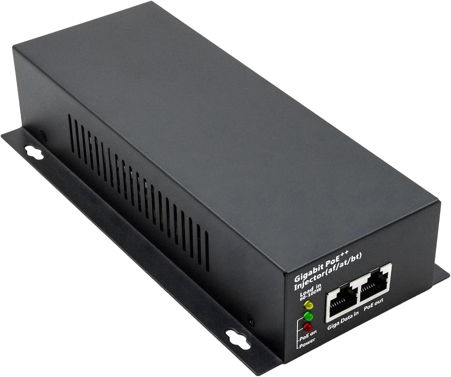 Efficient 90W PoE++ Injector Adapter - 10/100/1000Mbps High-Speed Connectivity