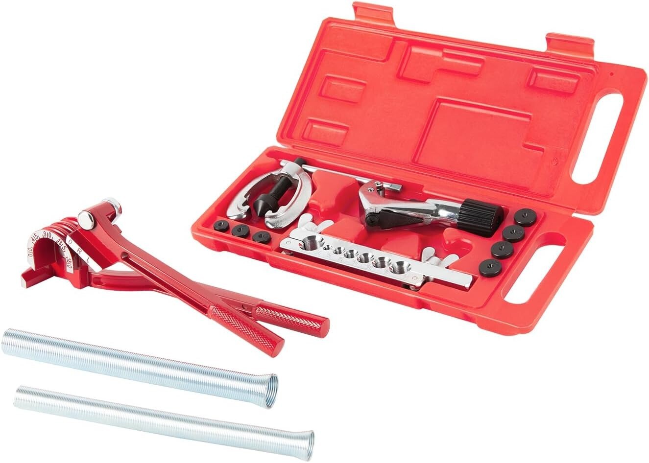 Efficient Double Flaring Tool Kit with Organized Case & Instruction Manual