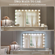 Load image into Gallery viewer, Elegant Lighted Vanity Mirror 36"x24" - 3 Lighting Modes, Touch Control &amp; Memory