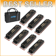 Load image into Gallery viewer, Versatile 7-Key Harmonica Set with Custom Case - Perfect for Any Skill Level