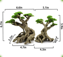 Load image into Gallery viewer, Aquarium Bonsai Tree Decor Dimensions 7"H - Enhanced Aesthetics for Aquascaping
