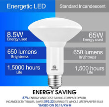 Load image into Gallery viewer, 20-Pack of Eye-Friendly Dimmable LED Flood Bulbs, Warm White, 3000K Brightness