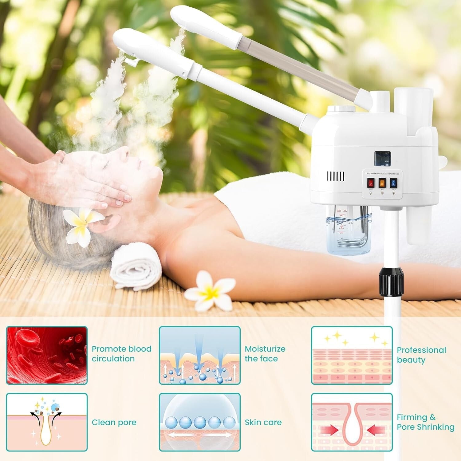 Advanced Facial Steamer with Nano Technology – Moisturizing & Hydrating