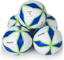 Load image into Gallery viewer, Durable Machine-Stitched Soccer Balls with Inflation Pump – Perfect for Kids