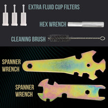 Load image into Gallery viewer, Complete Auto Spray Gun Kit: 3 Guns with Precision Tips &amp; Maintenance Essentials