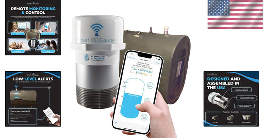 Alloy Steel Wi-Fi Heating Oil Tank Gauge - Low-Level Alerts & Energy Tracking