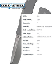 Load image into Gallery viewer, Lightweight Recon 1 Folding Knife - Secure G-10 Grip and Tanto Serrated Edge