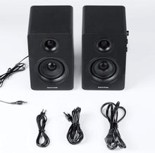 Load image into Gallery viewer, HiFi Bluetooth 5.0 Bookshelf Speakers - 60W Carbon Fiber Unit for Ultimate Sound
