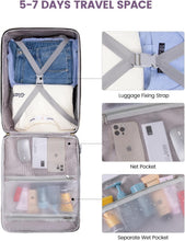 Load image into Gallery viewer, 50L Airline Approved Carry On Backpack with Packing Cubes for Travel Comfort