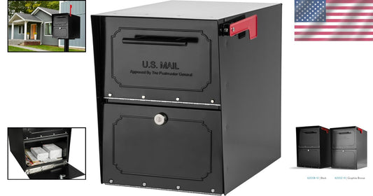Extra-Large Oasis Classic Mailbox with Magnetic Closure & Durable Steel Build