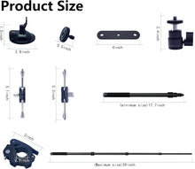 Load image into Gallery viewer, Aviation Grade Aluminum Car Mount with 44-Inch Selfie Stick for Action Cameras