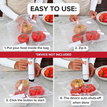 Load image into Gallery viewer, Leak-Proof Large Vacuum Sealer Bags - 30 Resealable Bags for Ultimate Freshness
