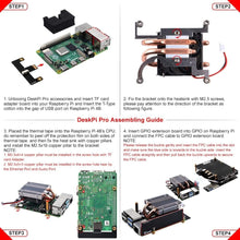 Load image into Gallery viewer, Acrylic DeskPi Pro V2 for Raspberry Pi 4: 2.5'' SSD/HDD Support &amp; Cooling System
