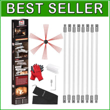 Load image into Gallery viewer, Professional Grade 30' Chimney Sweep Set – Clean &amp; Maintain Your Home Safely