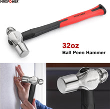 Load image into Gallery viewer, Heavy-Duty 5-Piece Hammer Set with Ergonomic Fiberglass Handles for Comfort