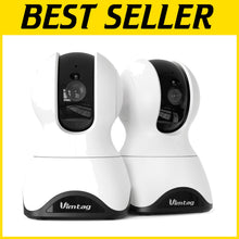 Load image into Gallery viewer, 360° Pet Dog and Baby Monitor Cameras - 2-Pack with Night Vision and App Control