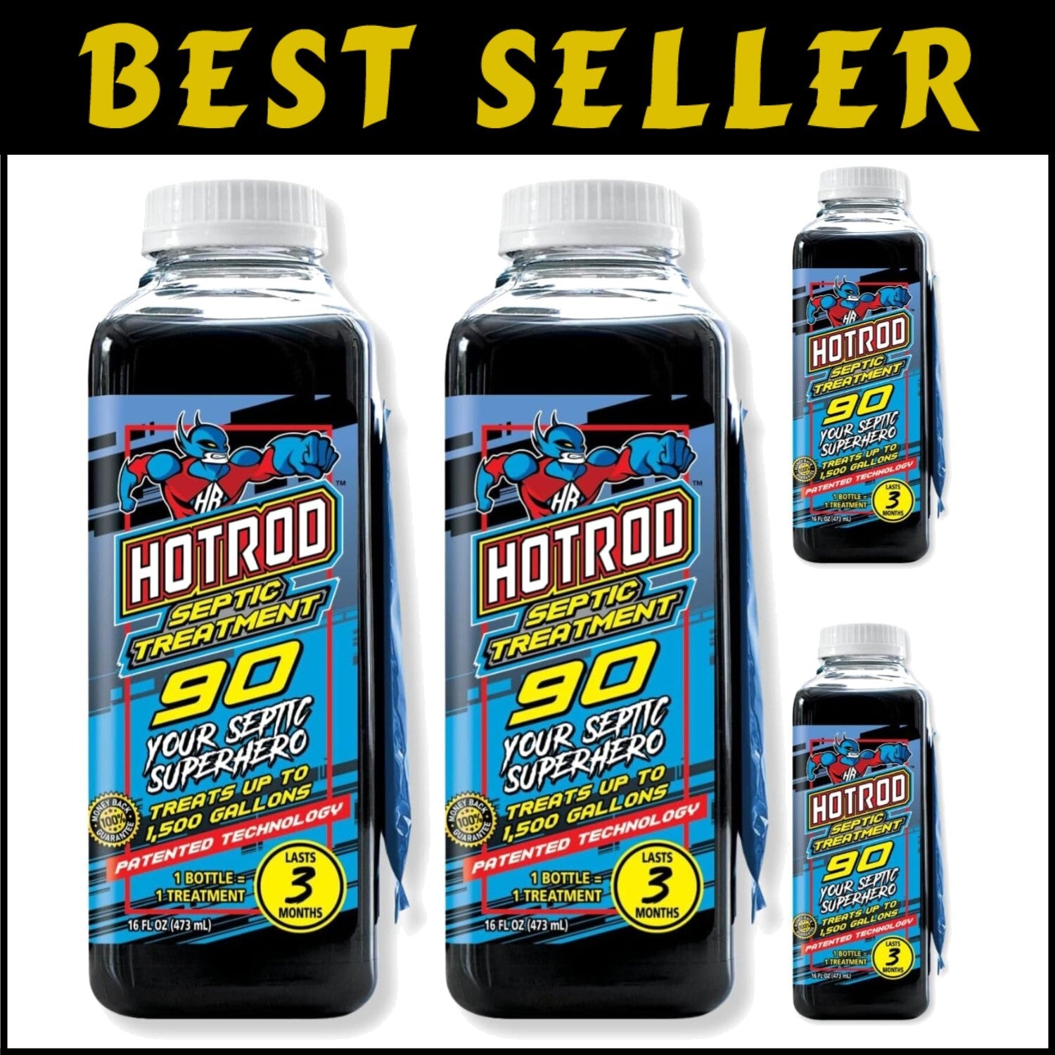 Cost-Effective Liquid Septic Treatment – 12 Month Supply for Odor-Free Systems