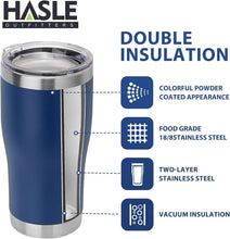 Load image into Gallery viewer, BPA-Free 20 oz Navy Blue Tumblers - 6 Pack Stainless Steel for Travel &amp; Home Use