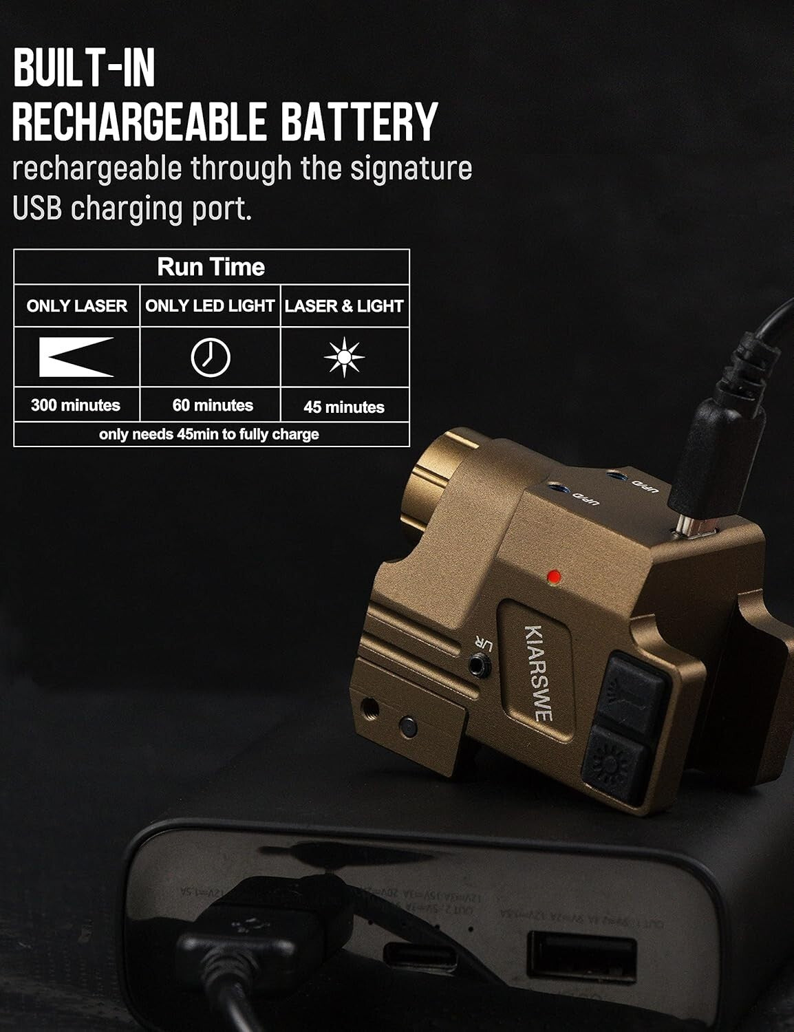 Picatinny-Compatible Red Green Laser Combo for Pistol & Rifle Accessories