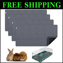 Load image into Gallery viewer, Premium Anti-Slip Guinea Pig Bedding - Reusable 4 Pack for Midwest Cages