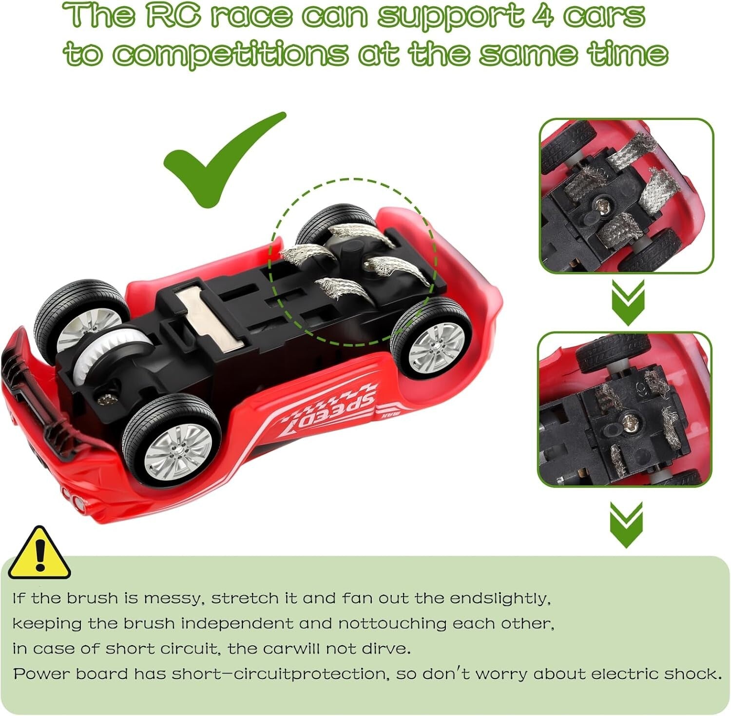 Complete Slot Car Racing Set with 23ft Track, 4 Cars & Competitive Lap Counters