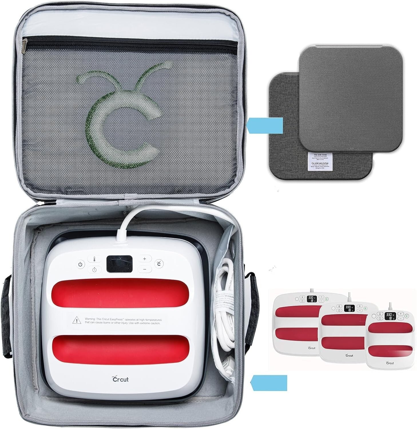 Durable Double-Layer Heat Press Bag for Cricut EasyPress 2 - Lightweight Design