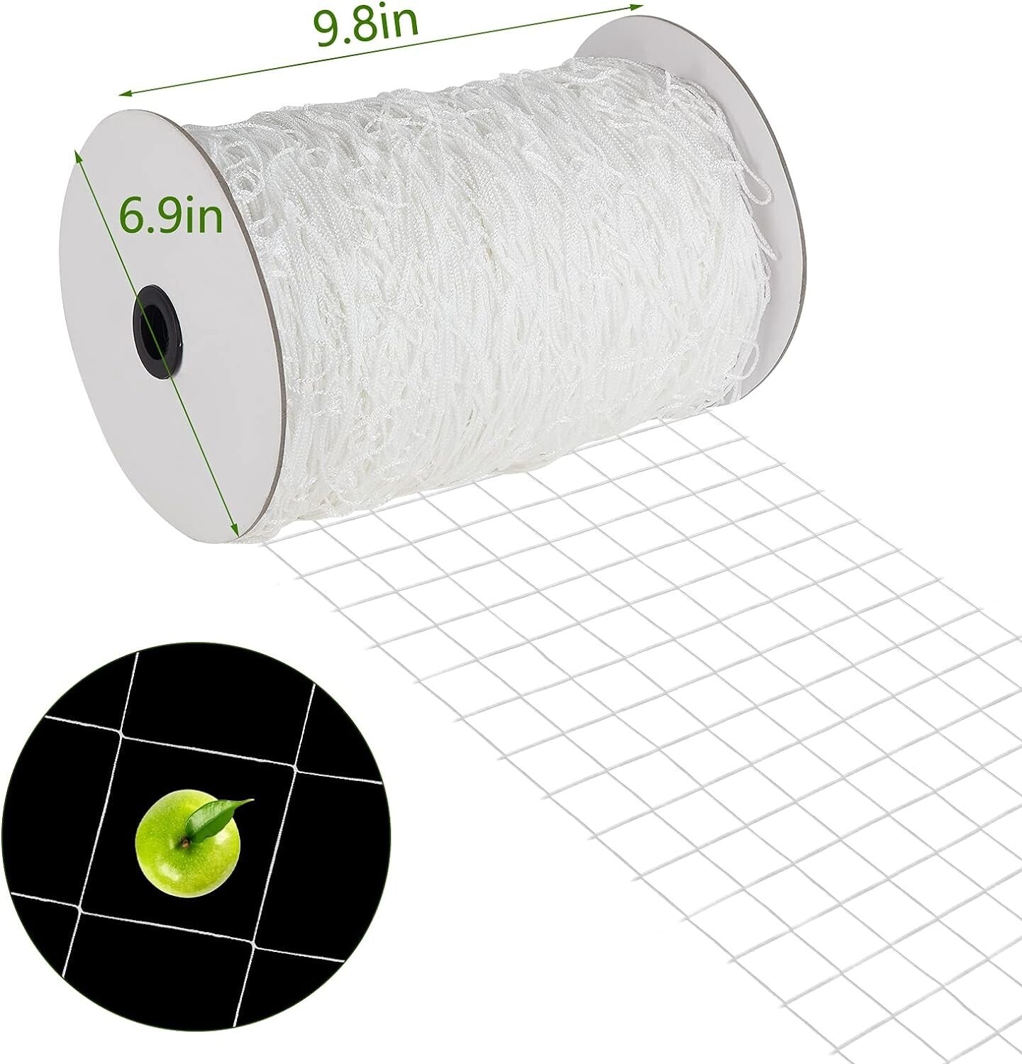 Environmentally Safe Nylon Trellis Netting - 5x350 ft for Gardens & Greenhouses