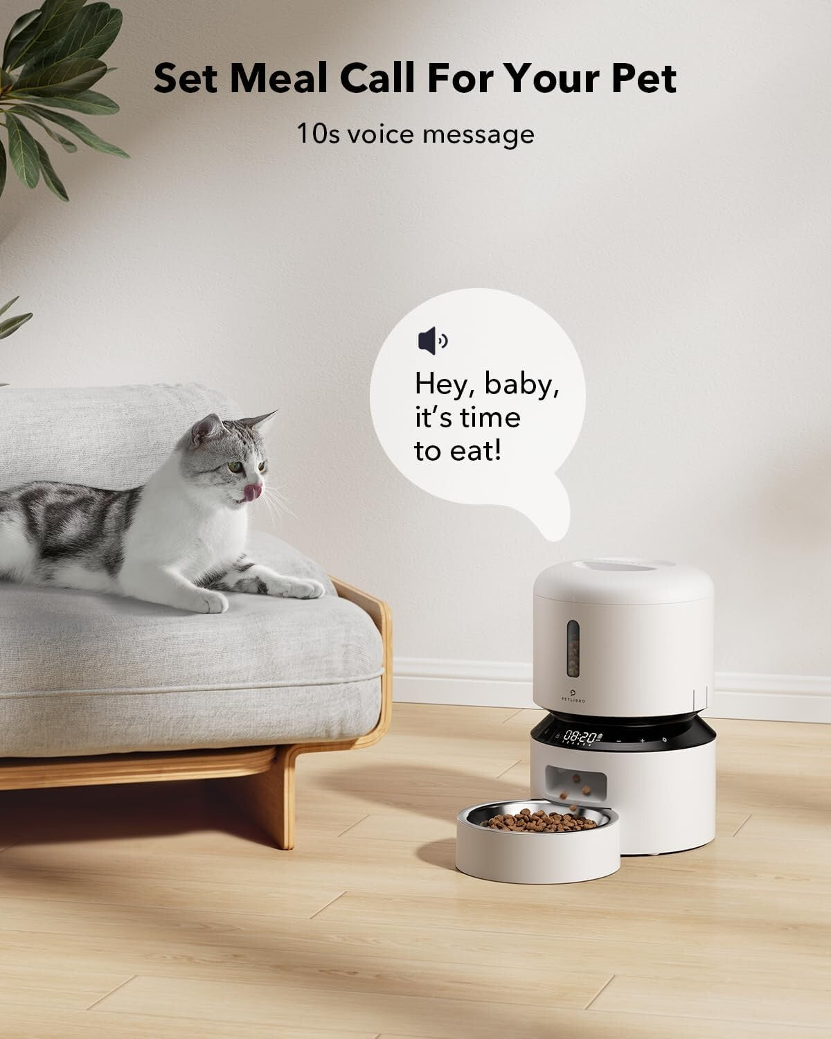 BPA-Free Automatic Cat Feeder with Freshness Preservation - Ideal for All Pets