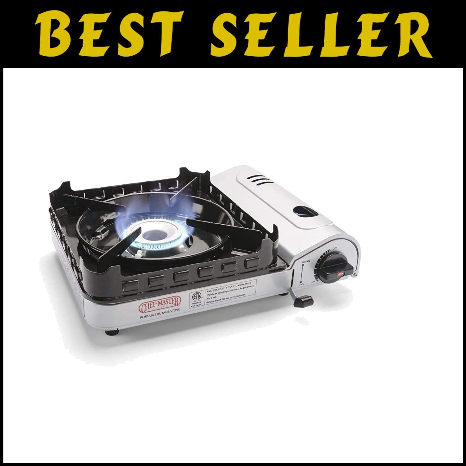 Effortless Ignite 15,000 BTU Butane Stove - Perfect for Camping and Tailgating