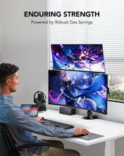 Load image into Gallery viewer, Ergonomic Dual Display Monitor Stand - Tilt/Swivel/Rotate for Optimal Viewing