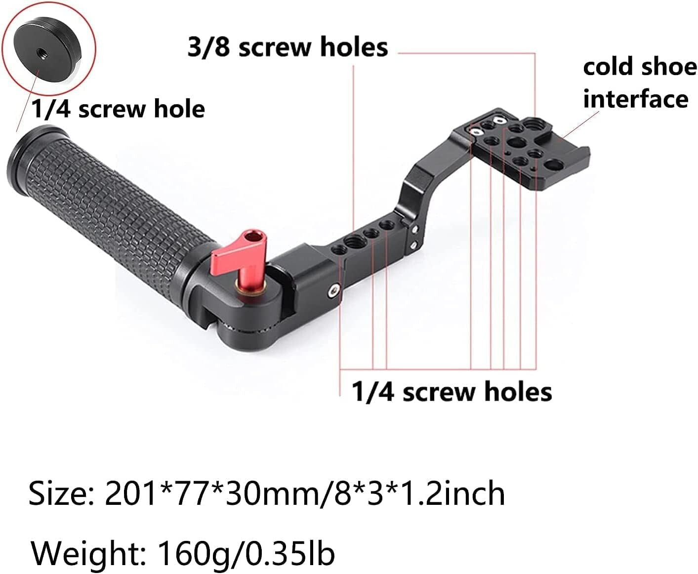 Flexibly Adaptable Gimbal Handle Mount for DJI Ronin S - Multiple Accessories