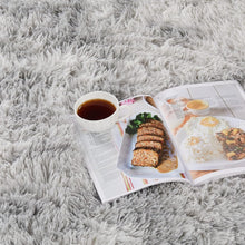 Load image into Gallery viewer, High Pile 8' X 10' Shag Area Rug in Light Grey - Stylish and Comfortable Decor