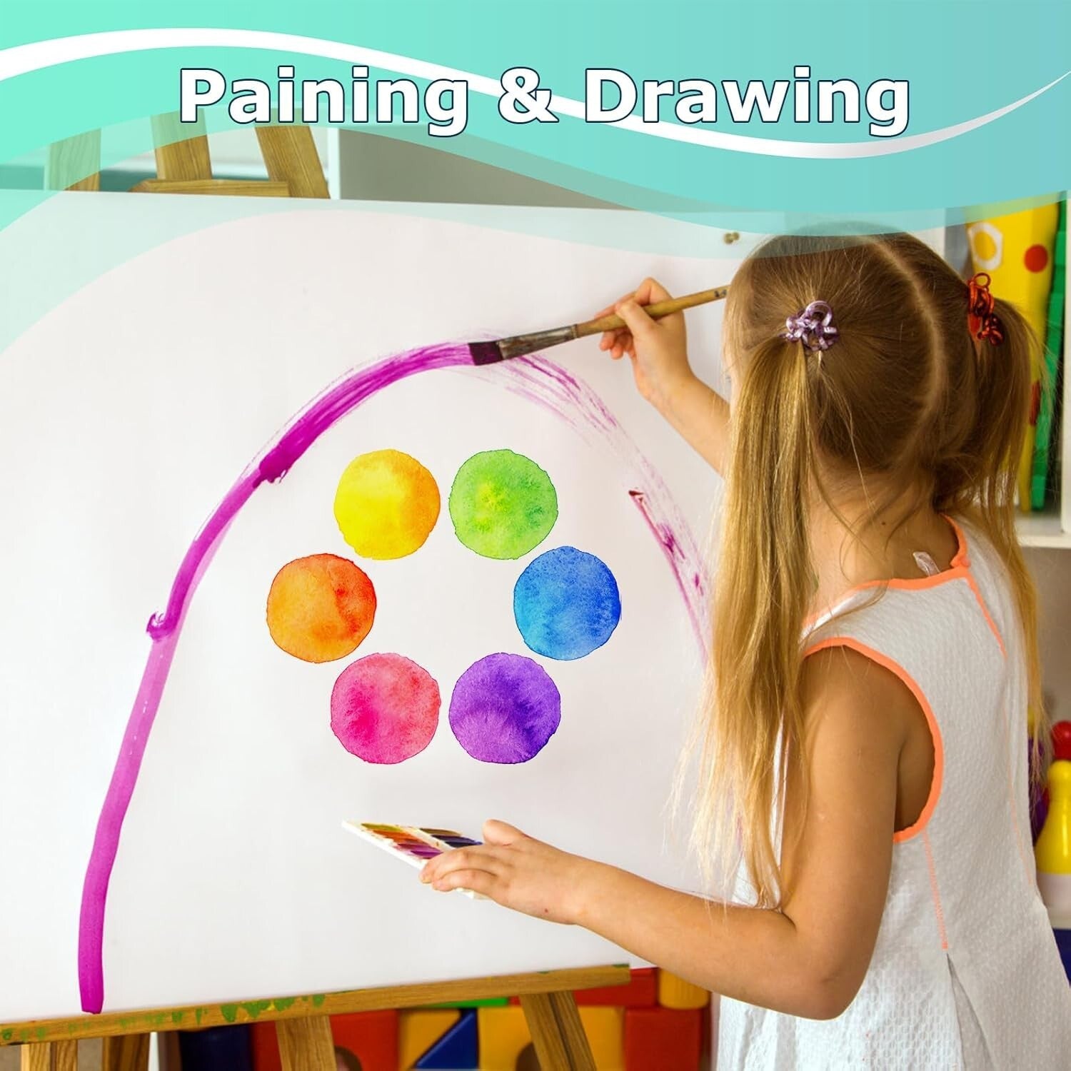 Eco-Conscious 36" x 2400" White Kraft Paper for Wrapping & Crafting Projects