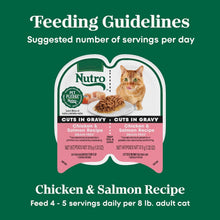 Load image into Gallery viewer, Grain-Free Chicken &amp; Salmon Wet Cat Food - 24 Count Twin Pack for Adult Cats