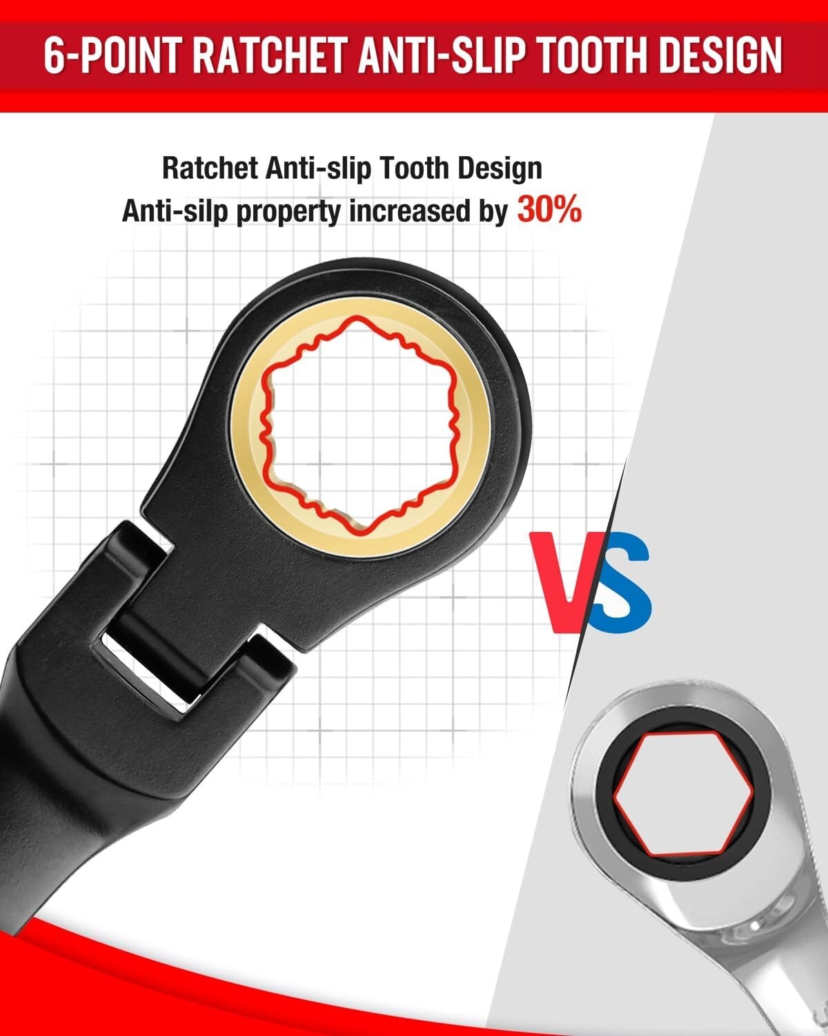 Compact 8-Piece Black Electrophoretic Ratcheting Wrench Set - Ultimate Tool