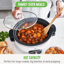 Load image into Gallery viewer, Large 6 Quart Programmable Slow Cooker with Nonstick Ceramic &amp; Keep Warm Feature