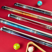 Load image into Gallery viewer, 58" Billiard Cue Stick with 13mm Tip &amp; Travel Case - Elegant Purple Finish