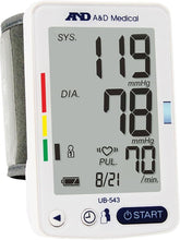 Load image into Gallery viewer, Wrist BP Monitor with Extra-Large LCD, 2 User Memory &amp; 2 AAA Batteries Included