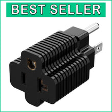 Load image into Gallery viewer, Compact 20-Pack Nema Power Adapters - 15A to 20A ETL Certified for Versatility