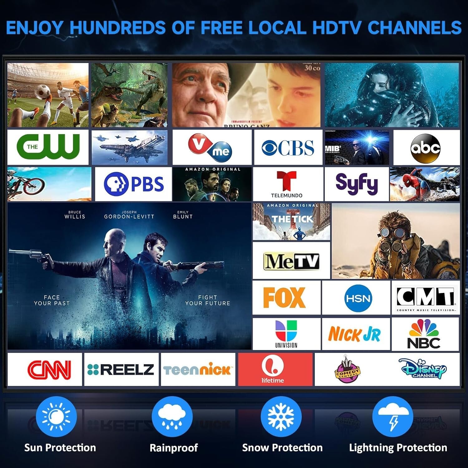 2025 Strongest Digital TV Antenna - Access 1500 Free Local Channels Easily