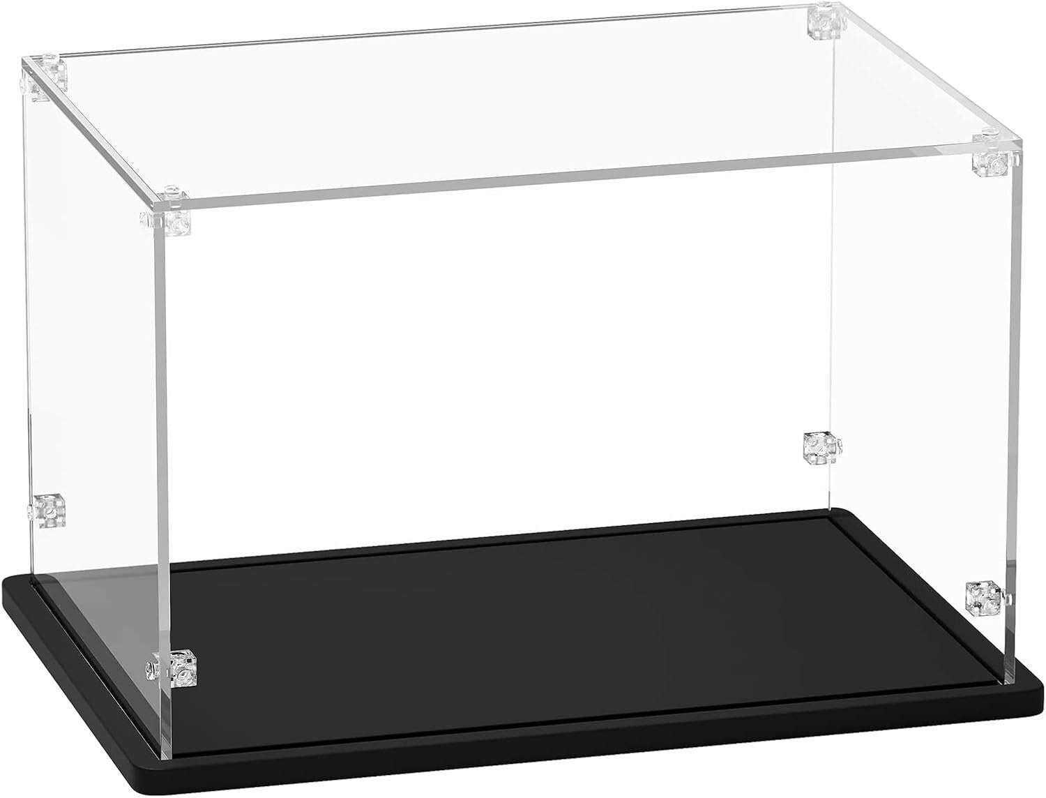 12x8x8 Inch Sturdy Acrylic Display Case - Clear Dustproof Container for Figures